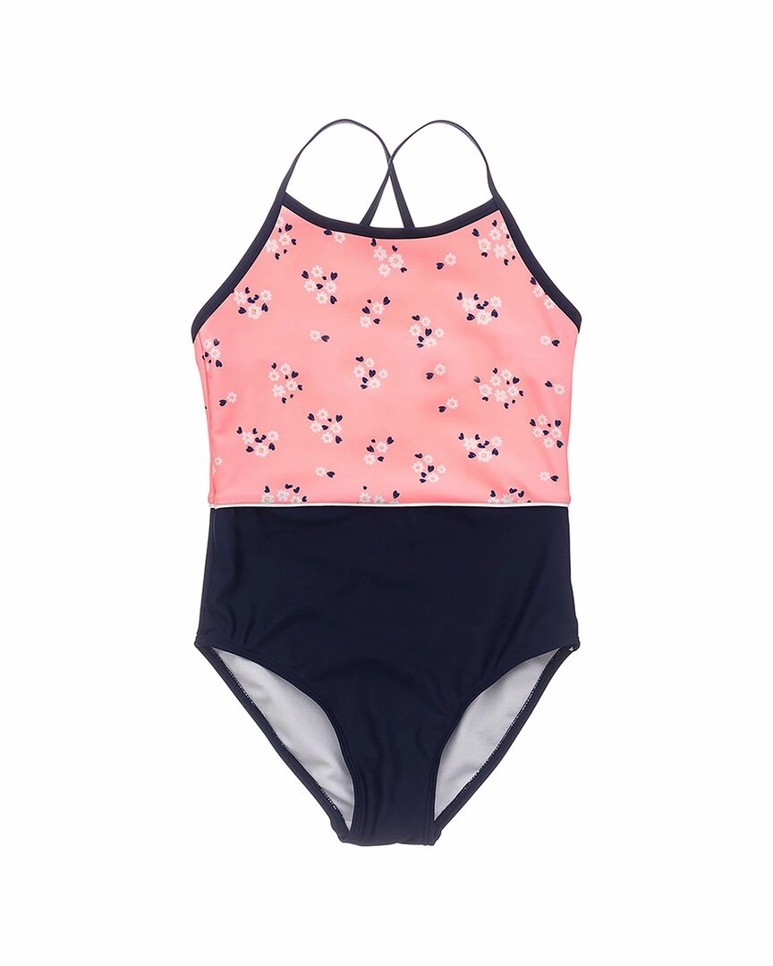 Snapper Rock Ditsy Classic Crossback Swimsuit stylish teen girl swimsuits, teen girls swimwear sets