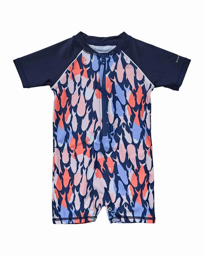 Snapper Rock Fish Frenzy Sunsuit boys swimwear sets, boys swim trunks