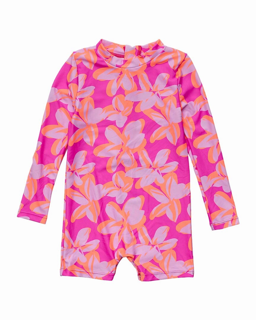 Snapper Rock Hibiscus Hype Sunsuit stylish teen girl swimsuits, teen girls swimwear sets