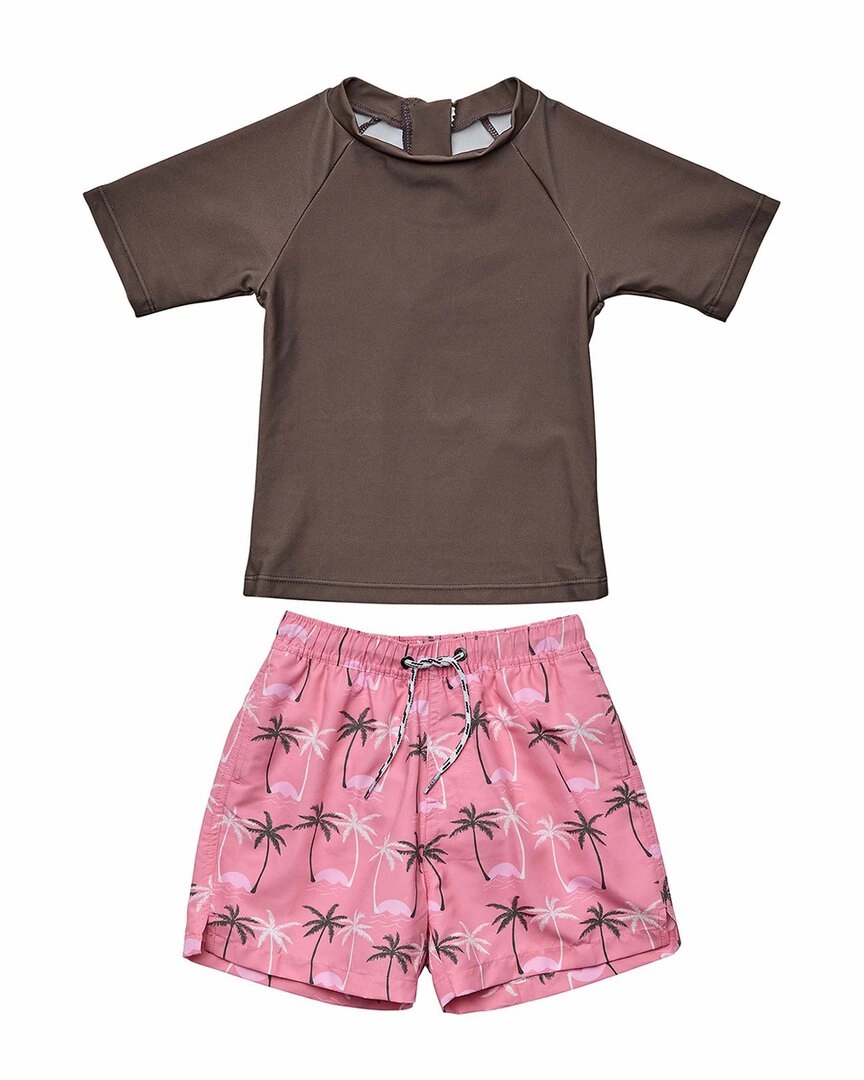 Snapper Rock Palm Paradise Sustainable Baby Swim Set boys swimwear sets, boys swim trunks