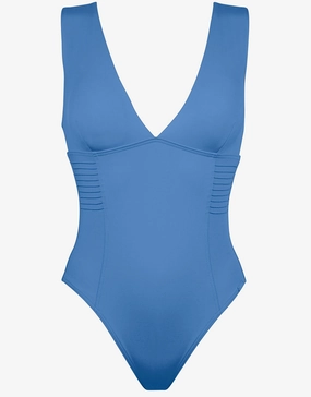 Softline V Neck Swimsuit - Air padded swimwear for women, padded bikini tops