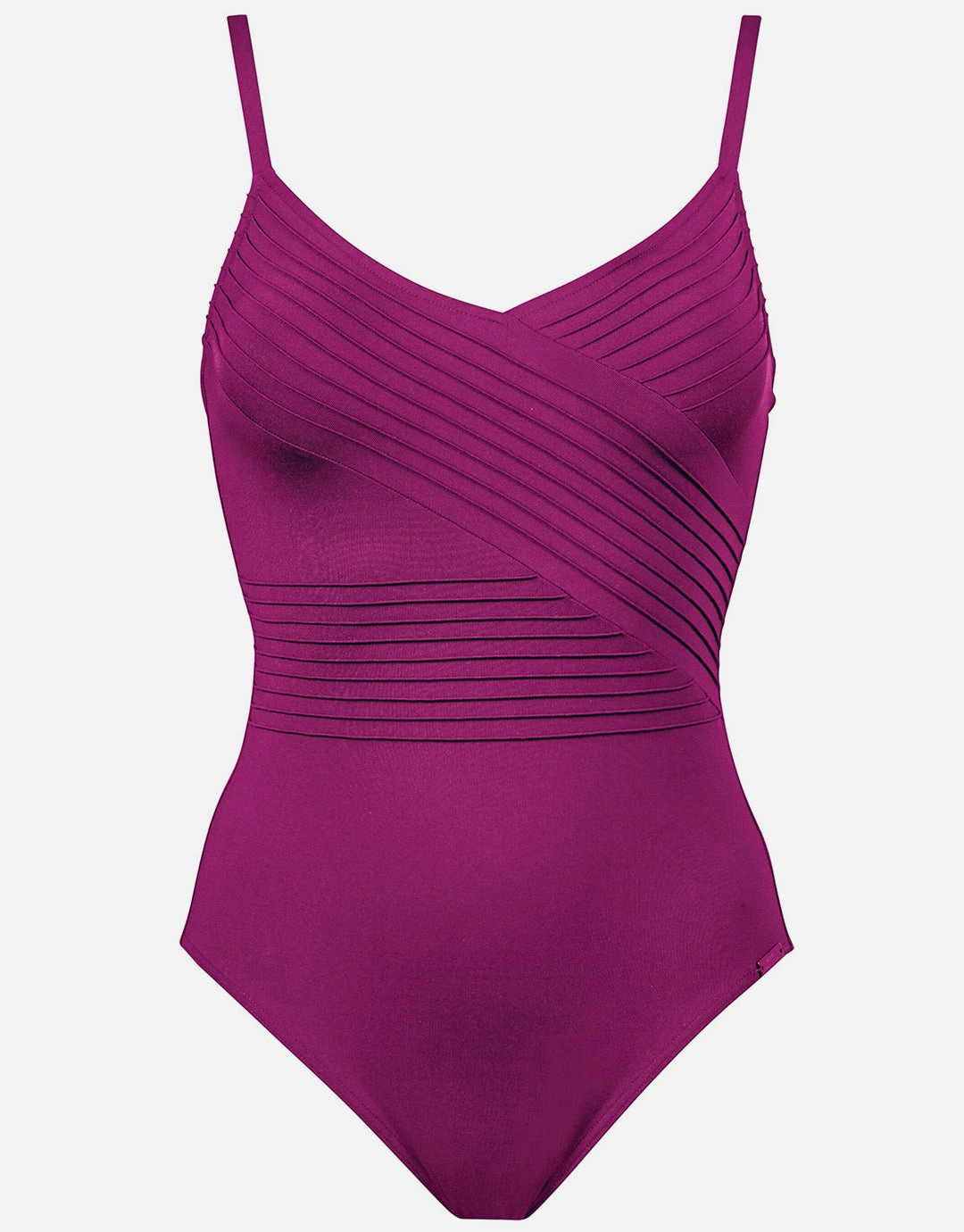 Softline Wrap Swimsuit - Magenta pool-ready swimwear for women, trendy swimwear collection