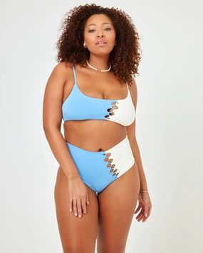 Solstice Bikini Top - Aura-Cream timeless swimwear styles women, comfy swimwear for women