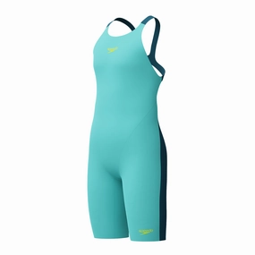Speedo Endurance  Max Junior Girls Kneeskin - Turquoise performance swimwear for women, athletic swimsuits
