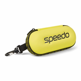 Speedo Goggle Storage Case - Yellow anti fog swim goggles, swim training goggles