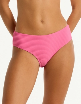 Spinnaker Mid Bikini Pant - Candy adjustable swim bottoms women, flattering bikini bottoms