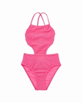 Splendid Cutout One-Piece cute swimsuits for teen girls, modest teen swimwear
