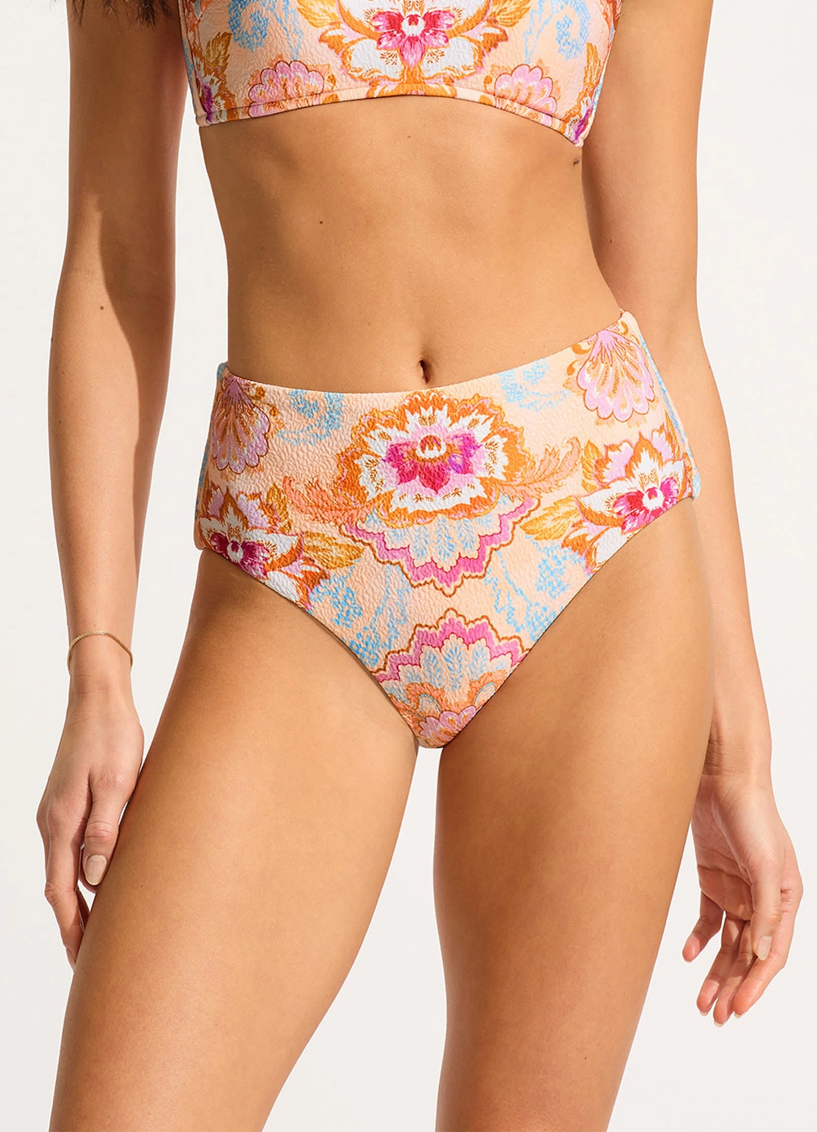 Spring Festival High Waisted Bikini Bottom - Nectar