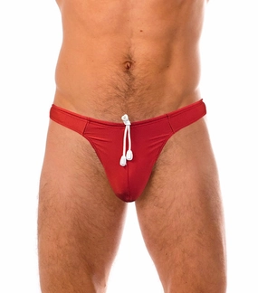 St Tropez Swim Thong Red affordable men's swimwear, summer swimwear for men