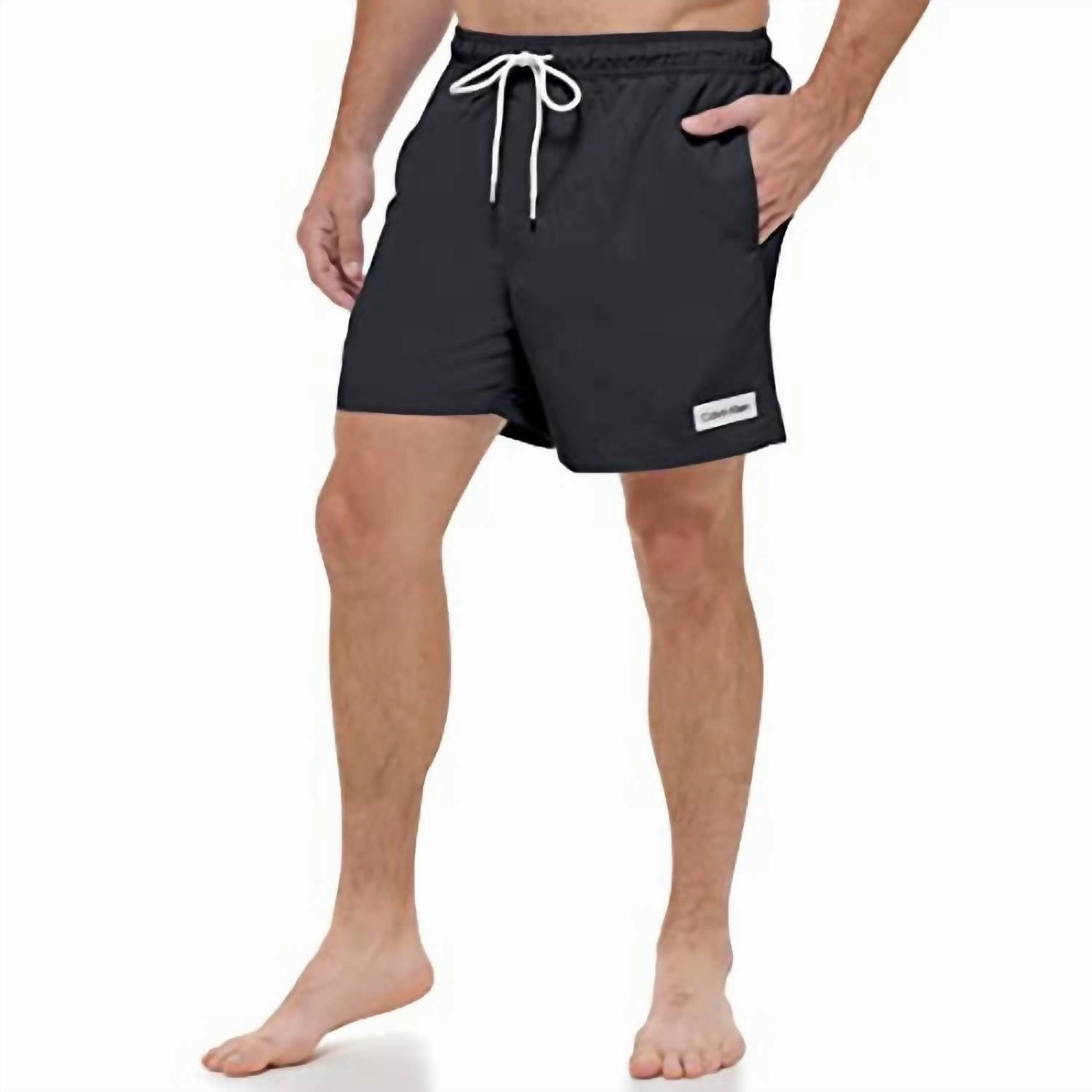 Standard Uv Protected Quick Dry Swim Trunk In Black