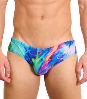 Storm Tan Through Deep Waist Swim Brief tan through swimwear men, mens breathable swimwear