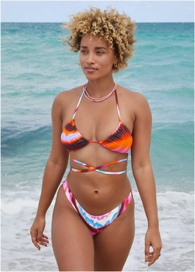 Strappy Ibiza Triangle Top - Desert Agate Cool bandeau bikini tops, triangle swim tops