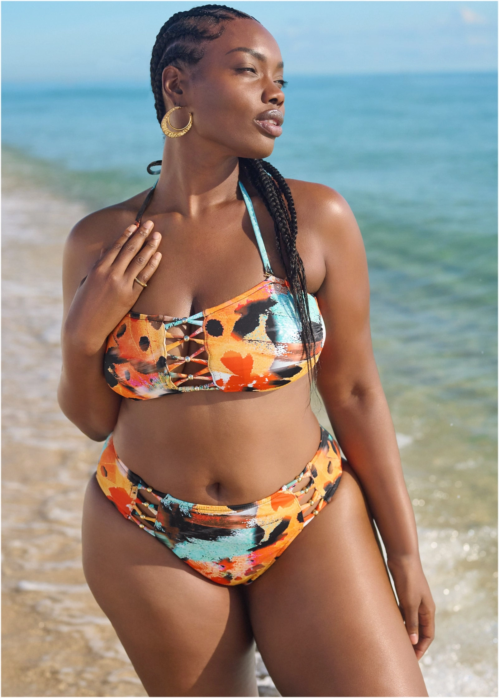 Strappy Mid-Rise Bottom - Sun Soaker