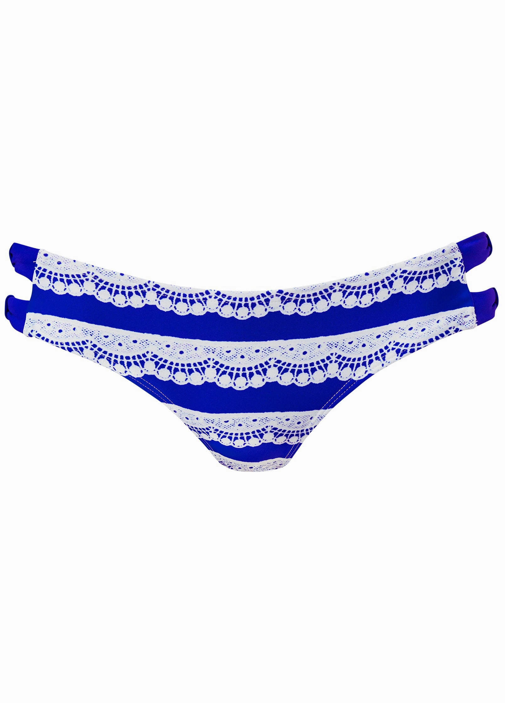 Strappy Side Bottom - Eyelet Stripe