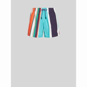 Striped Costume mens full coverage swimwear, stylish mens swim trunks