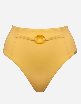 Summer Dive High Waist Ring Bikini Pant - Sun adjustable swim bottoms women, flattering bikini bottoms