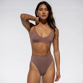 Sunday Top - Stormy sleek design swimwear for women, minimalist swim styles