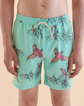 Sundays Boardshort In Mist mens full coverage swimwear, stylish mens swim trunks