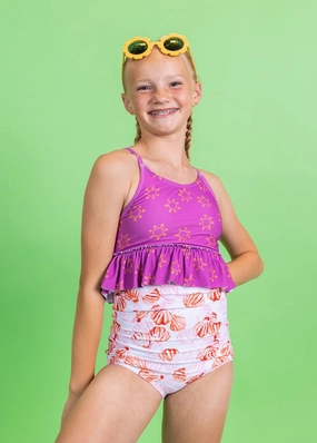 Suns | Mini Peplum Top toddler girl swimwear, summer swimwear for girls
