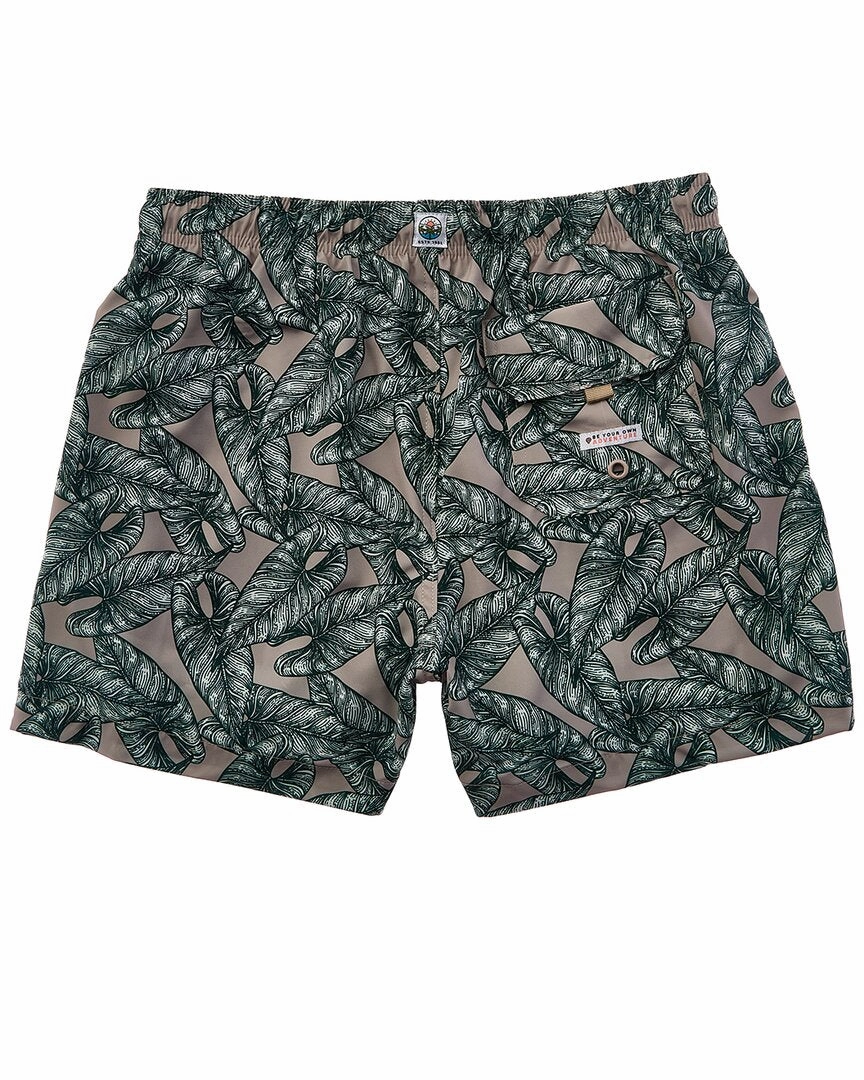 Sunset and Vine Adonis Stretch Woven Print Swim Trunk