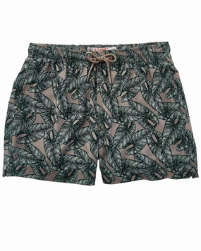 Sunset and Vine Adonis Stretch Woven Print Swim Trunk mens full coverage swimwear, stylish mens swim trunks