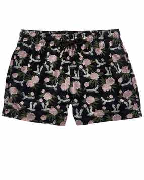 Sunset and Vine Microfiber Woven Printed Swim Trunk mens full coverage swimwear, stylish mens swim trunks