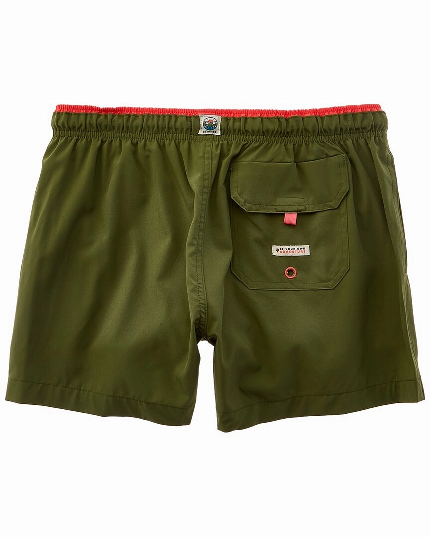 Sunset and Vine Microfiber Woven Solid Swim Trunk