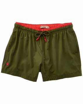 Sunset and Vine Microfiber Woven Solid Swim Trunk mens full coverage swimwear, stylish mens swim trunks