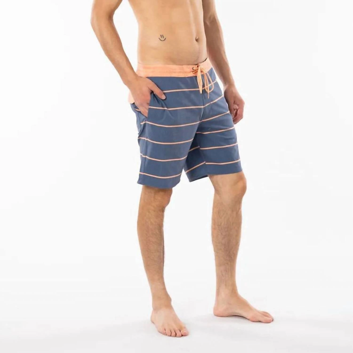 Swc Layday Boardies In Washed Navy