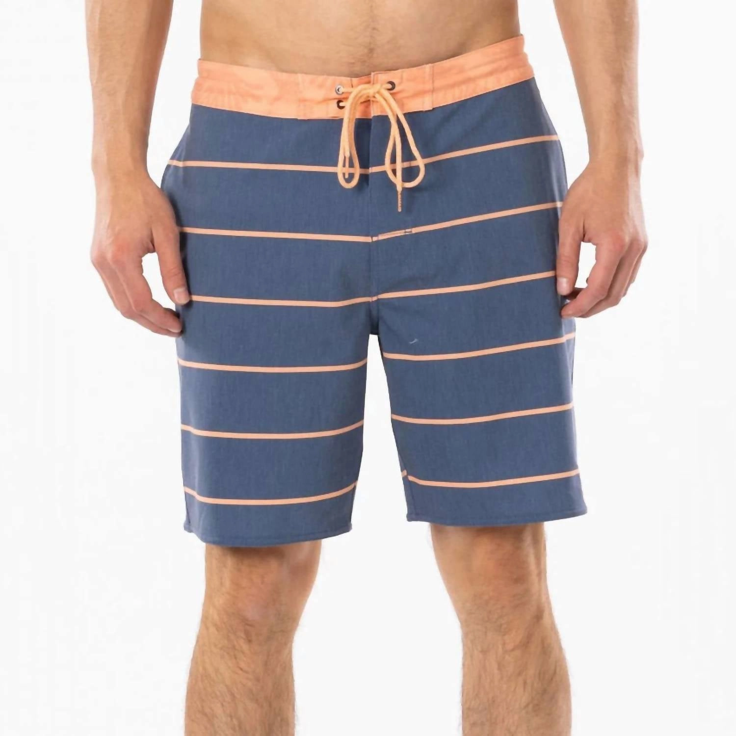 Swc Layday Boardies In Washed Navy mens beach swimwear, quick dry mens swimsuits