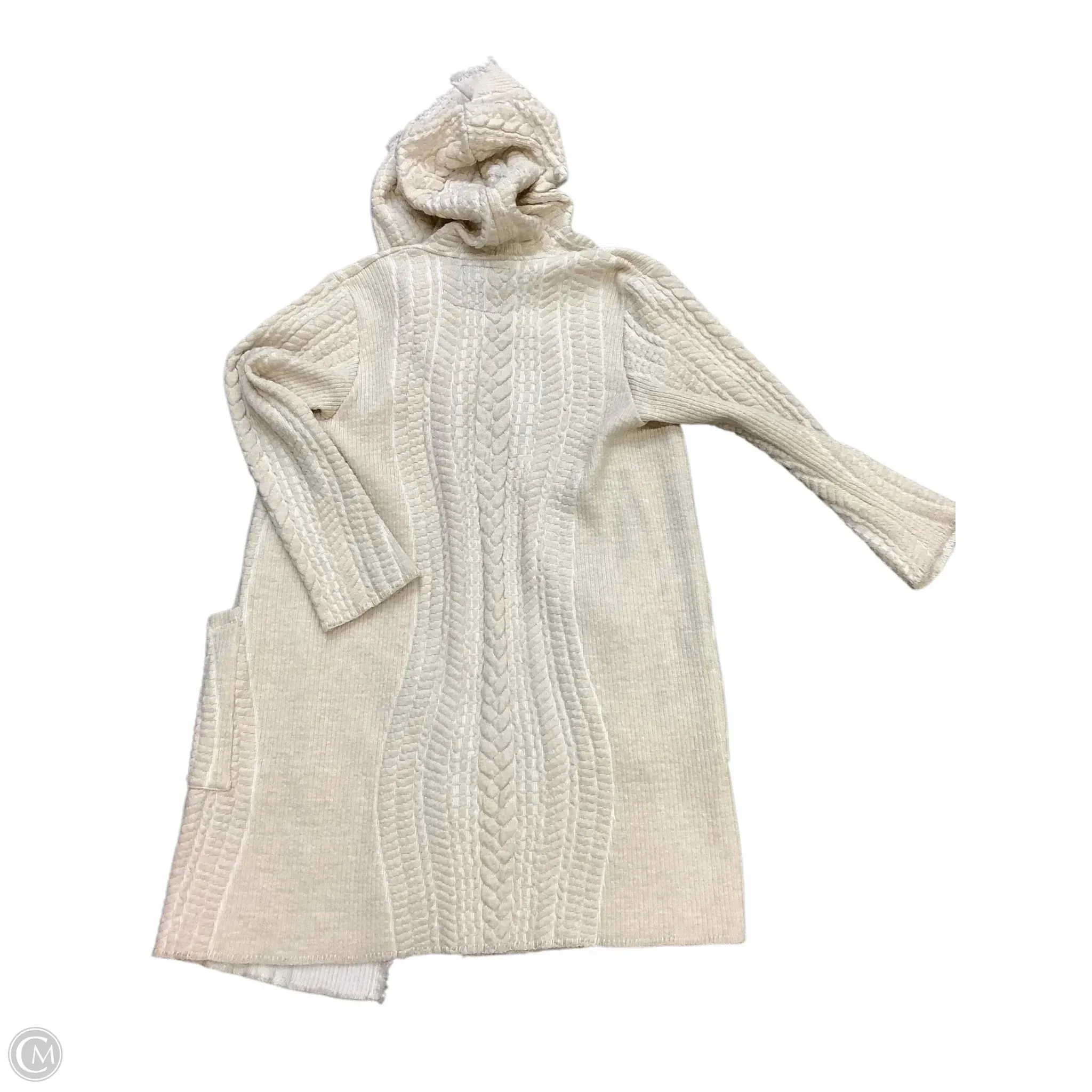 Sweater Cardigan By Johnny Was In Cream, Size: M Johnny Was Clothing