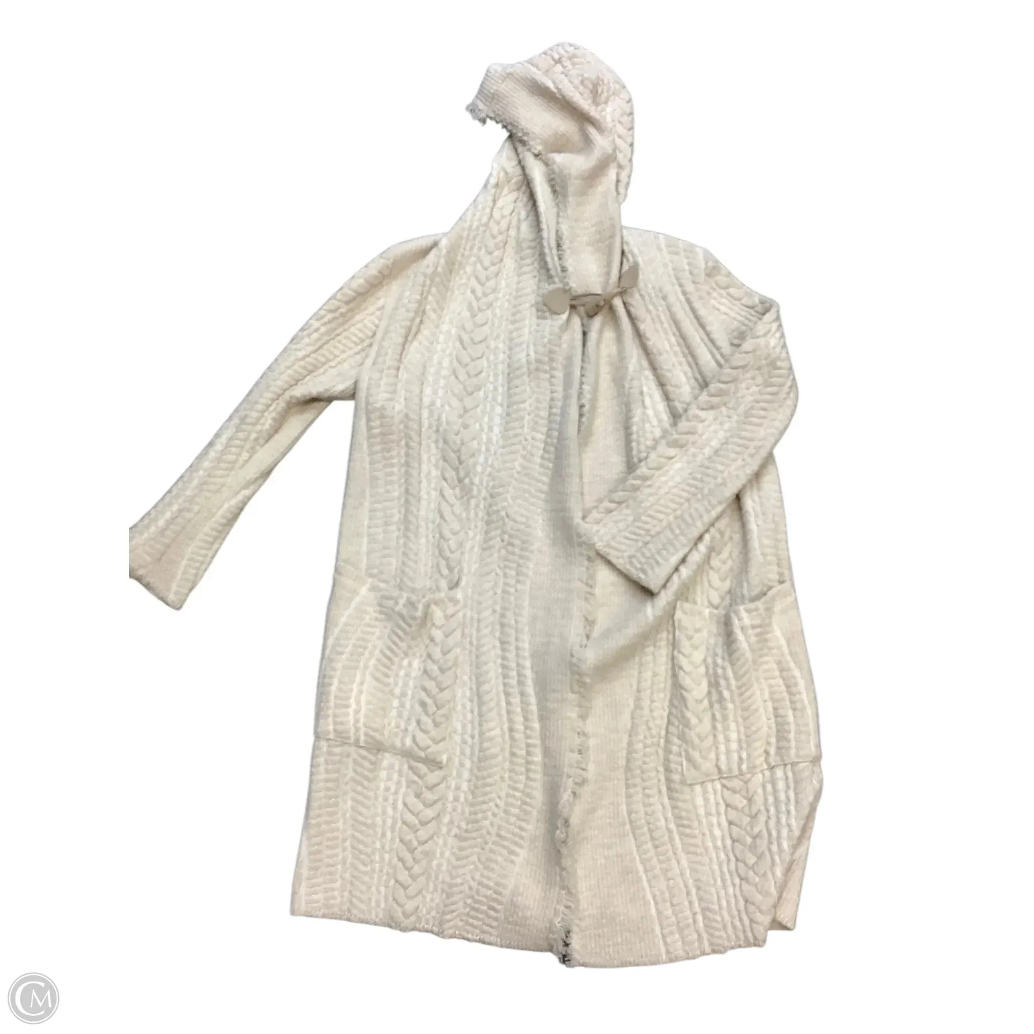 Sweater Cardigan By Johnny Was In Cream, Size: M Johnny Was Clothing