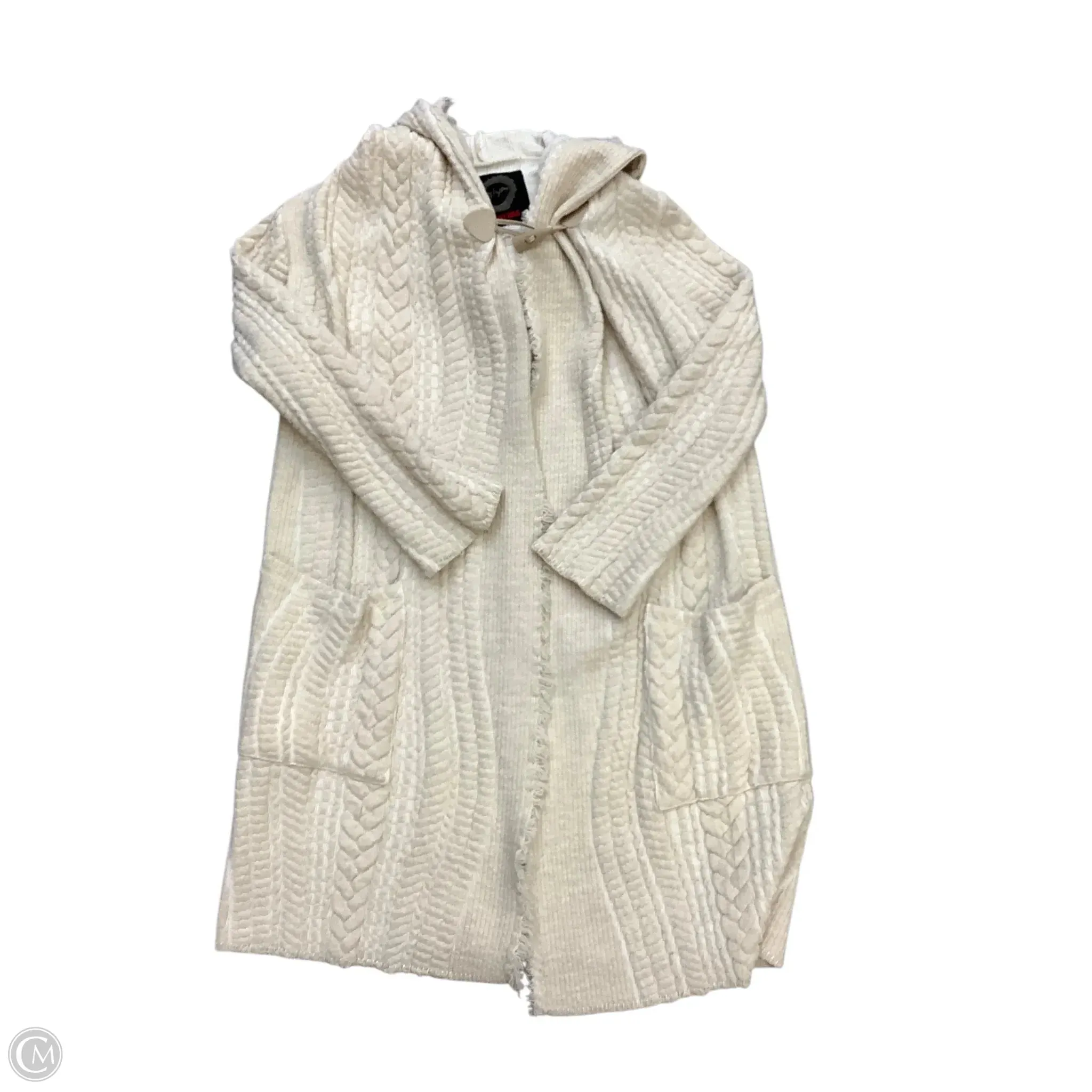 Sweater Cardigan By Johnny Was In Cream, Size: M Johnny Was Clothing
