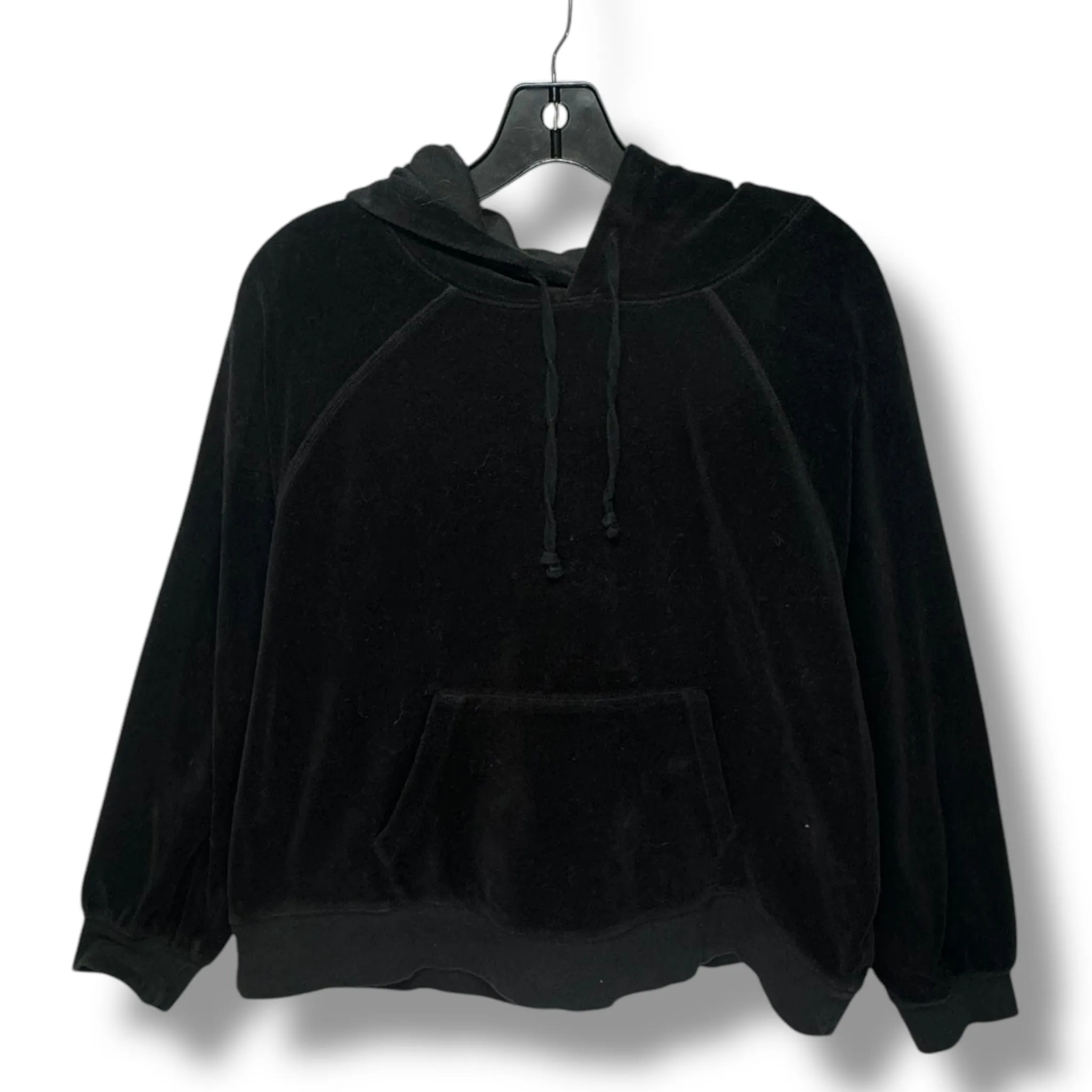 Sweatshirt Hoodie By J. Crew In Black, Size: L j crew