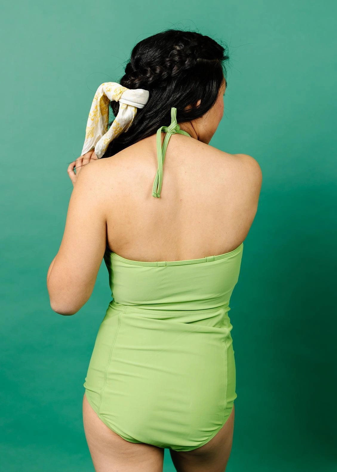 Sweet Pea Green | Extended High-Waisted Bottoms