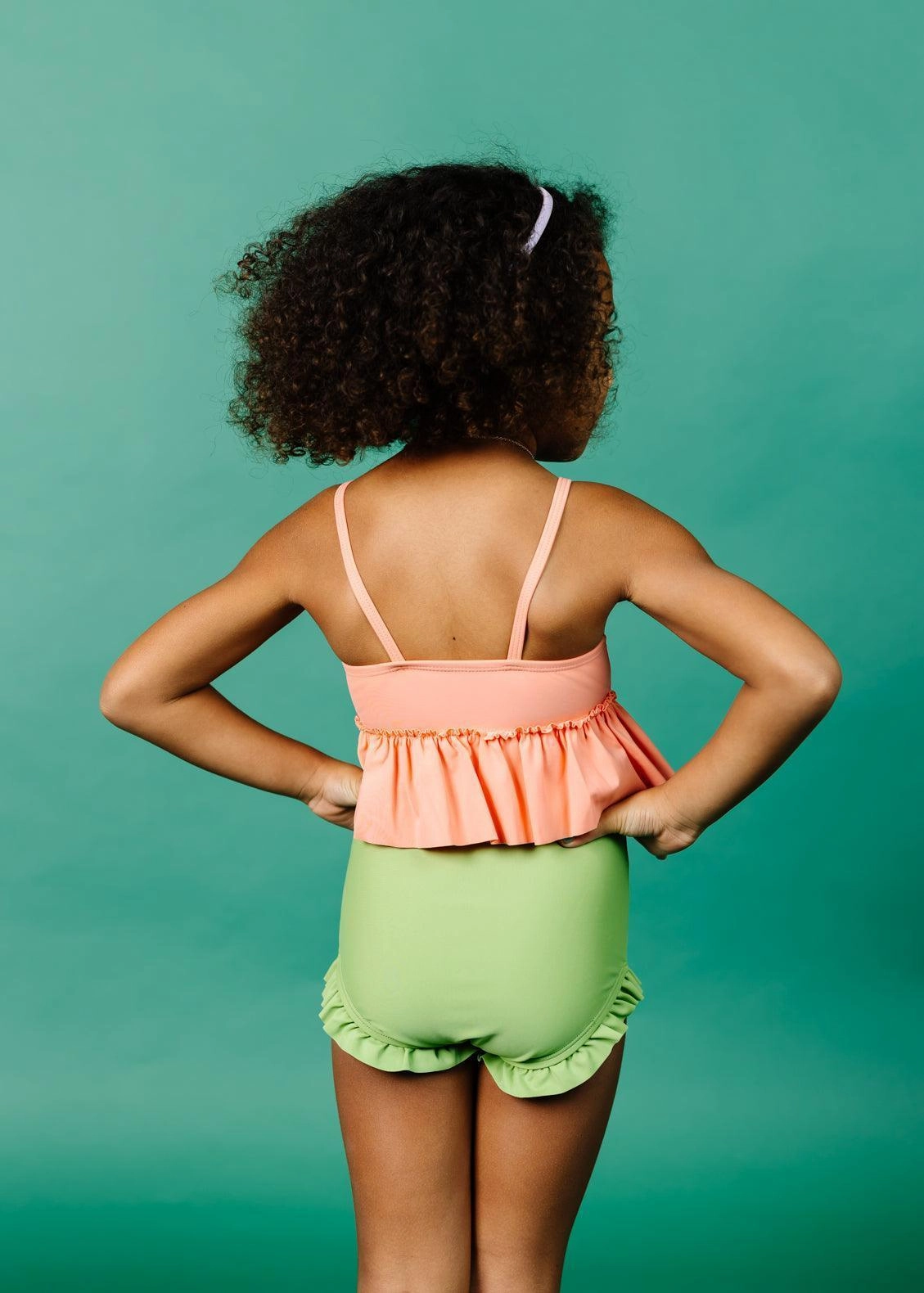 Sweet Pea Green | Mini All Ruffled Up Bottoms