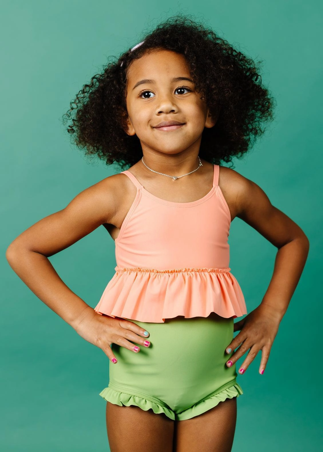 Sweet Pea Green | Mini All Ruffled Up Bottoms