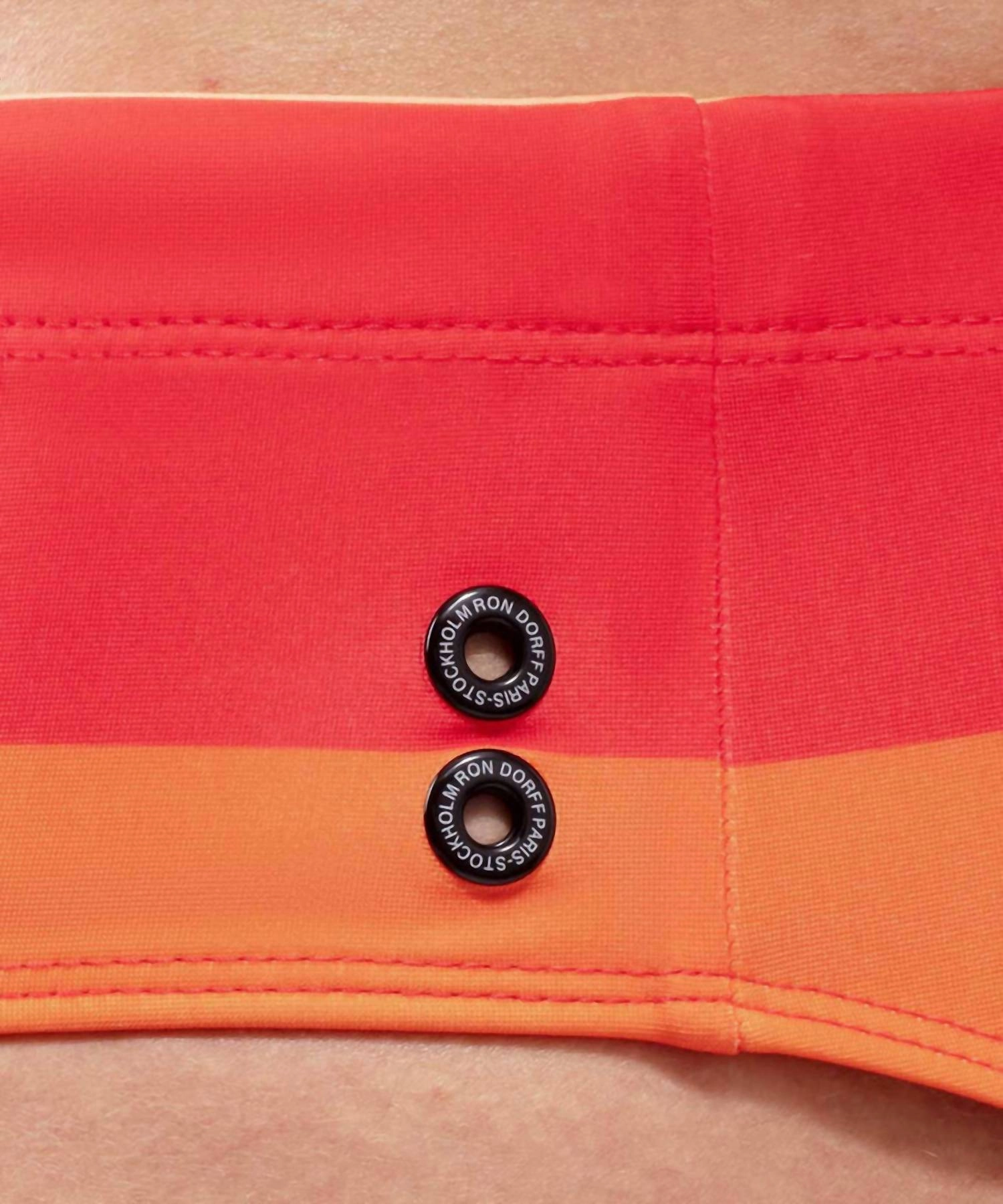 Swim Briefs Big Stripes In Spritz Orange