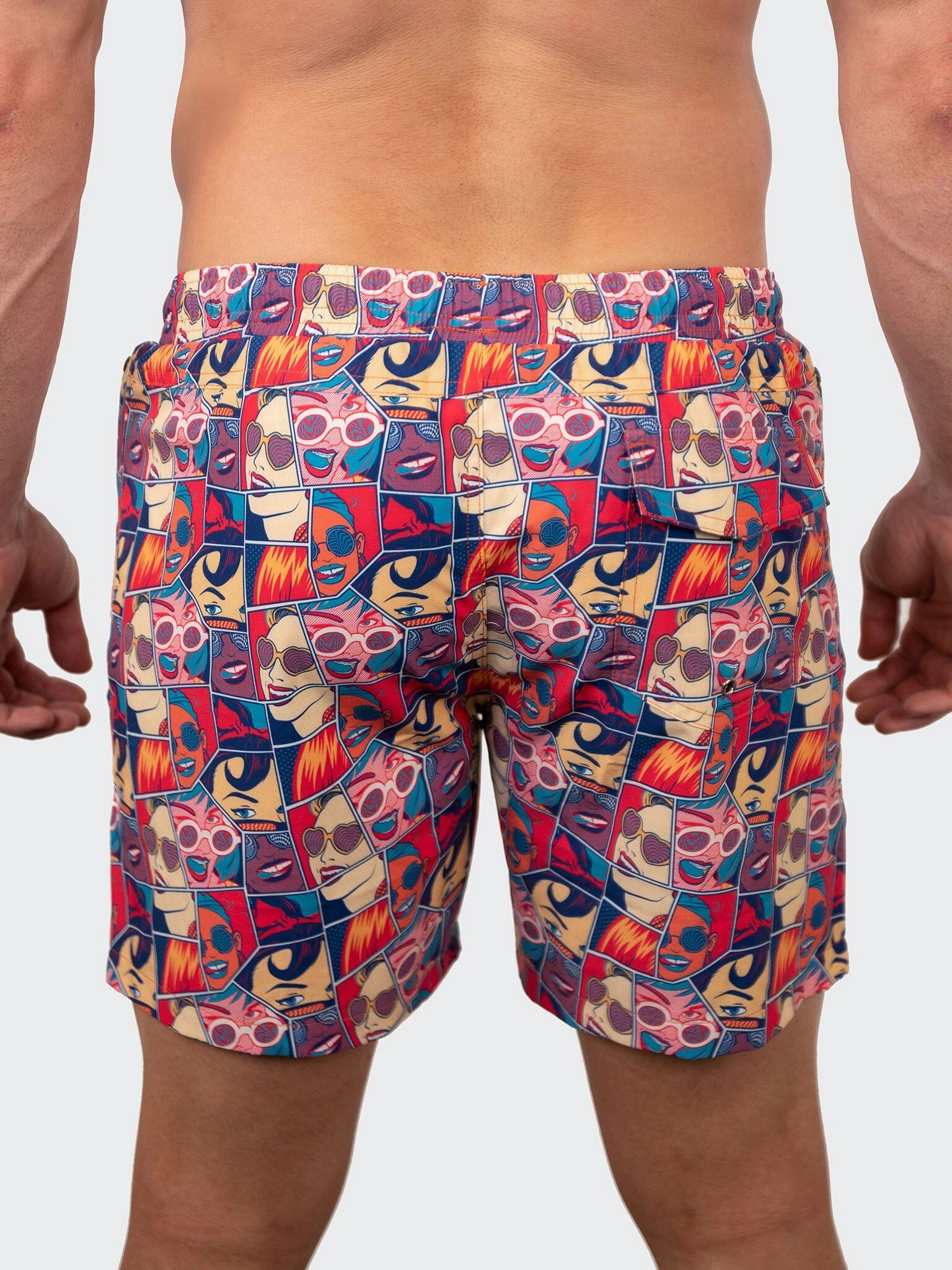 Swim Lion Lady Multi mens beach swimwear, quick dry mens swimsuits