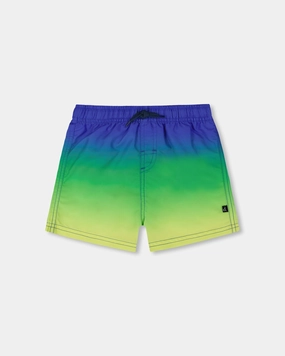 Swim Trunks Blue, Green, And Lime Gradient boys swimwear sets, boys swim trunks