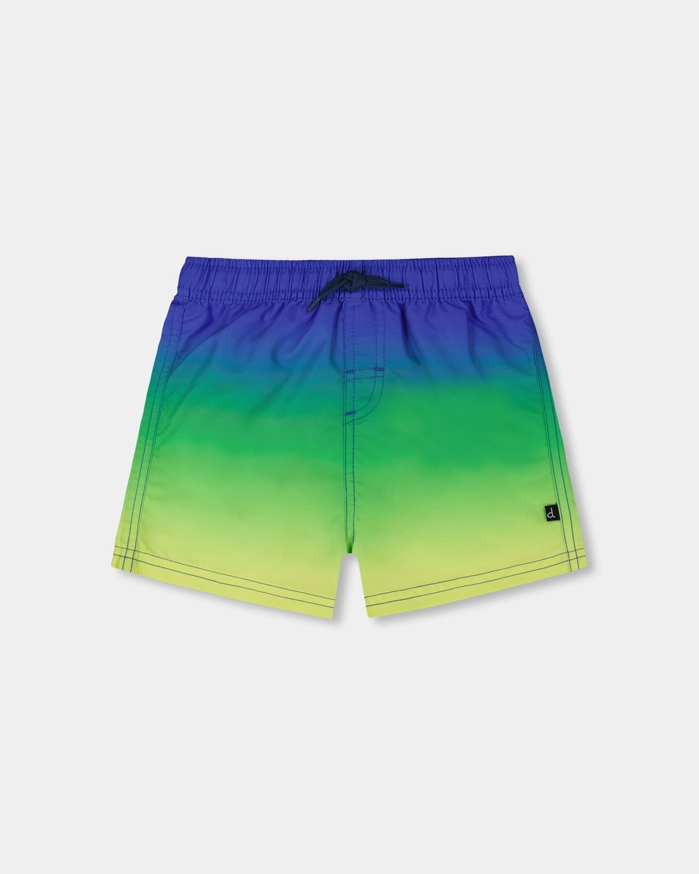 Swim Trunks Blue, Green, And Lime Gradient boys swimwear sets, boys swim trunks