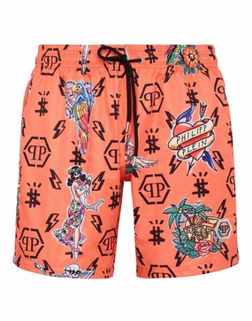 Swim-Trunks Hawaii mens beach swimwear, quick dry mens swimsuits