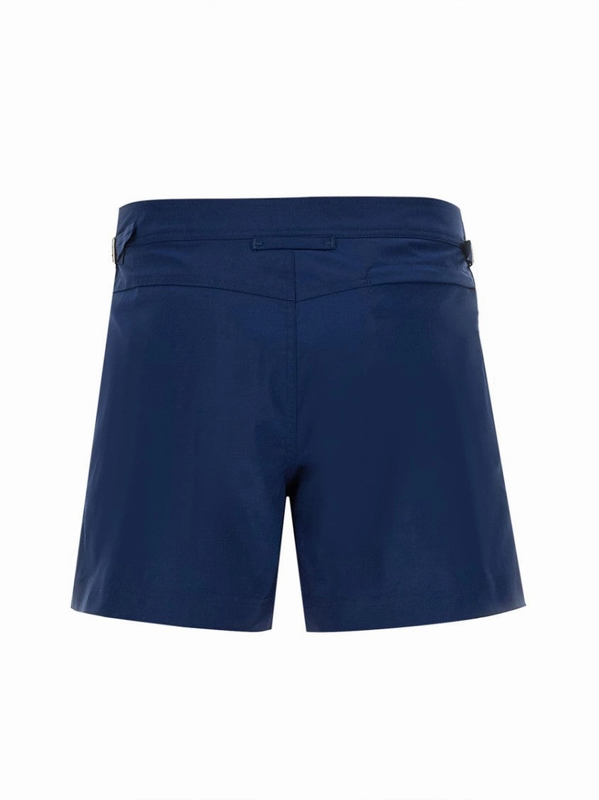 Tailored Beach Swimsuit With Button Closure