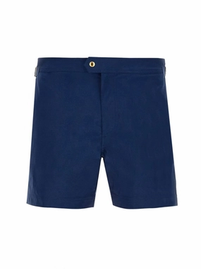 Tailored Beach Swimsuit With Button Closure summer mens swimwear, mens athletic swimwear