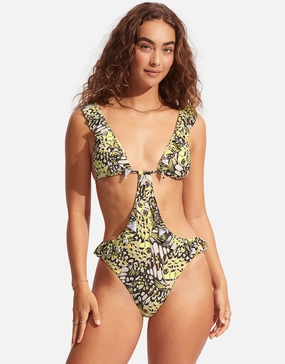 Take Flight Cut Out Swimsuit - Mandarin pool-ready swimwear for women, trendy swimwear collection