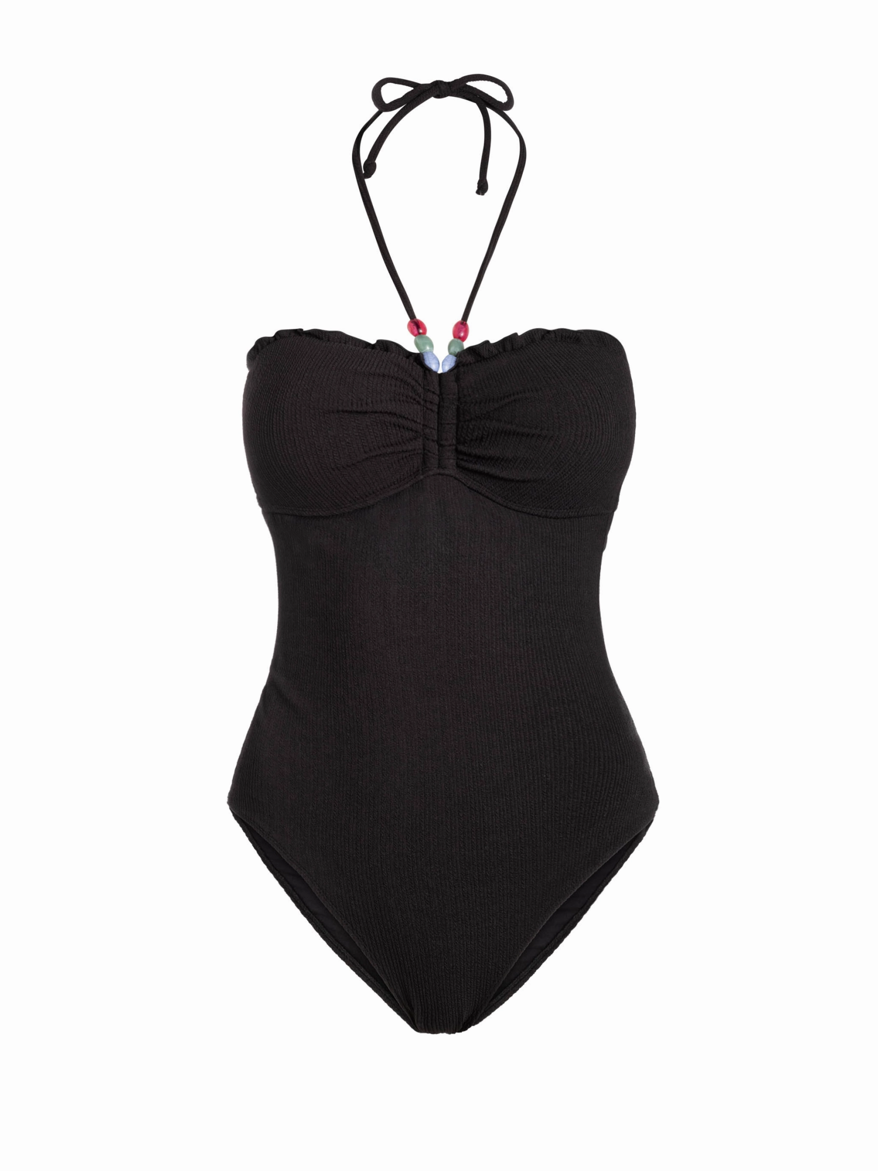 Talia One Piece In Black Texture high waist swimwear women, swimsuit for women beachwear