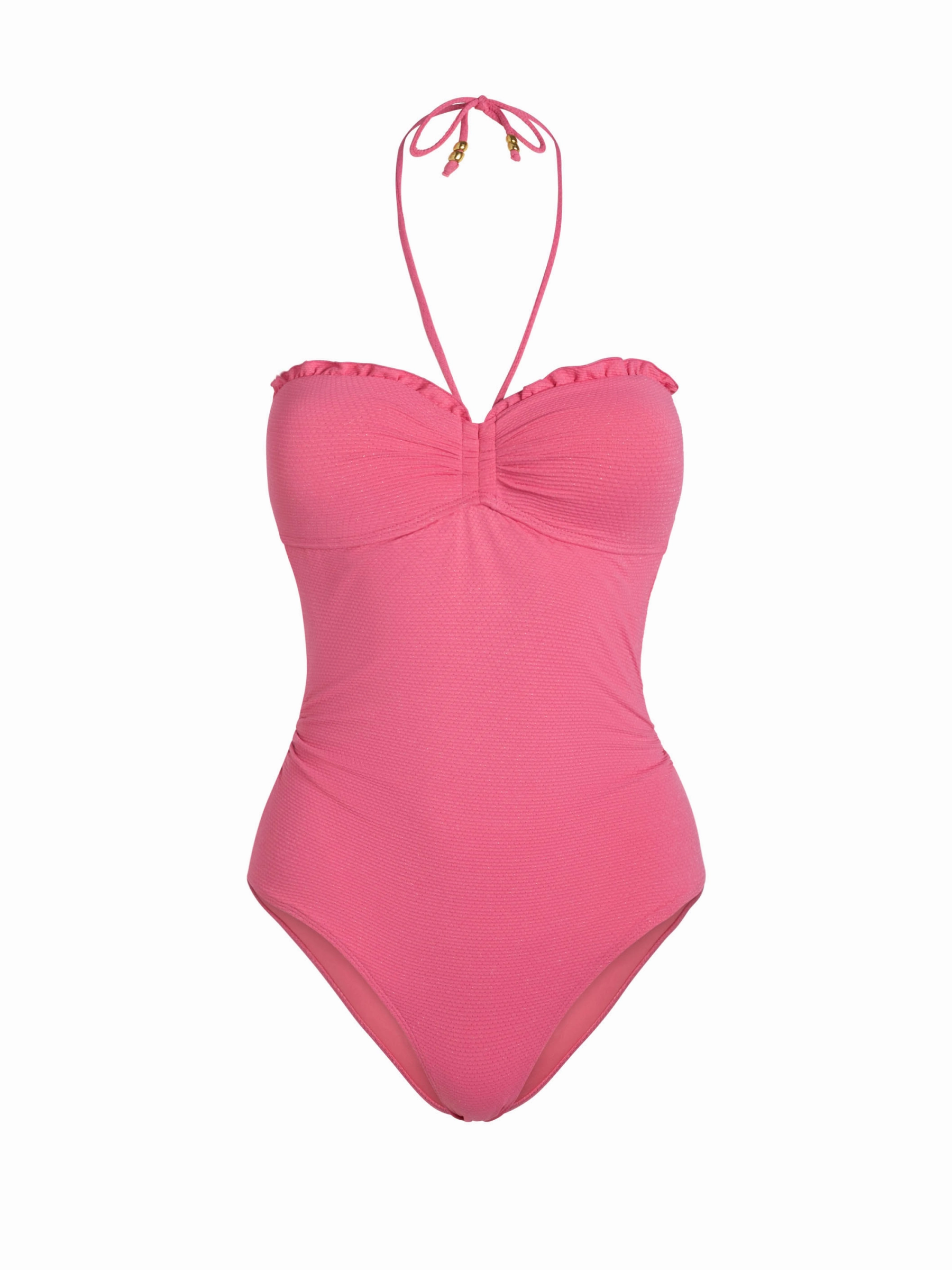 Talia One Piece In Hibiscus Metallic high waist swimwear women, swimsuit for women beachwear