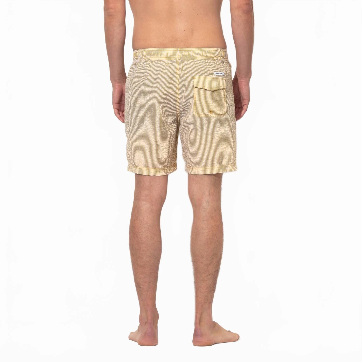 Tallows Elastic Boardshort In Dark Mustard