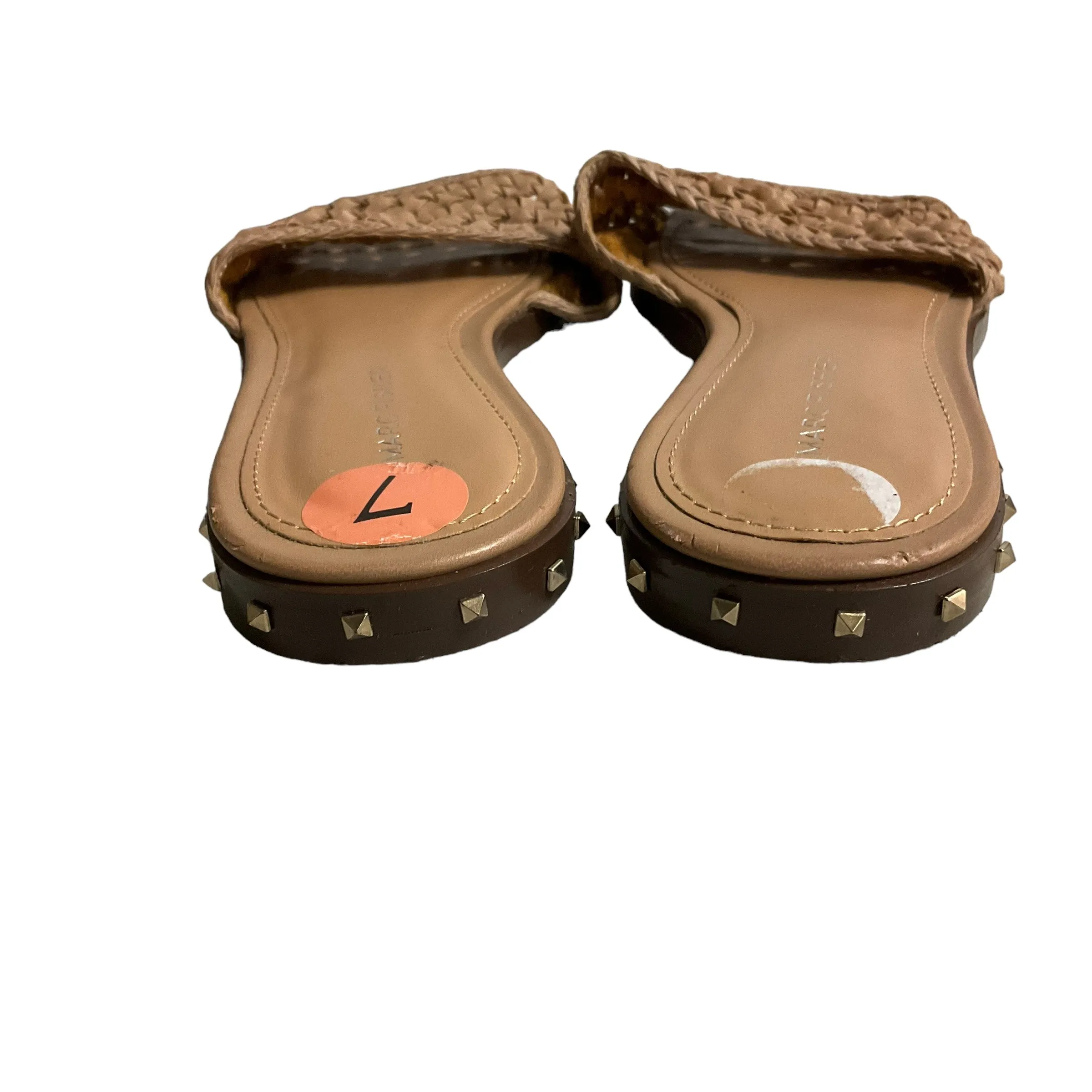 Tan Sandals Flats Marc Fisher, Size 7 marc-fisher