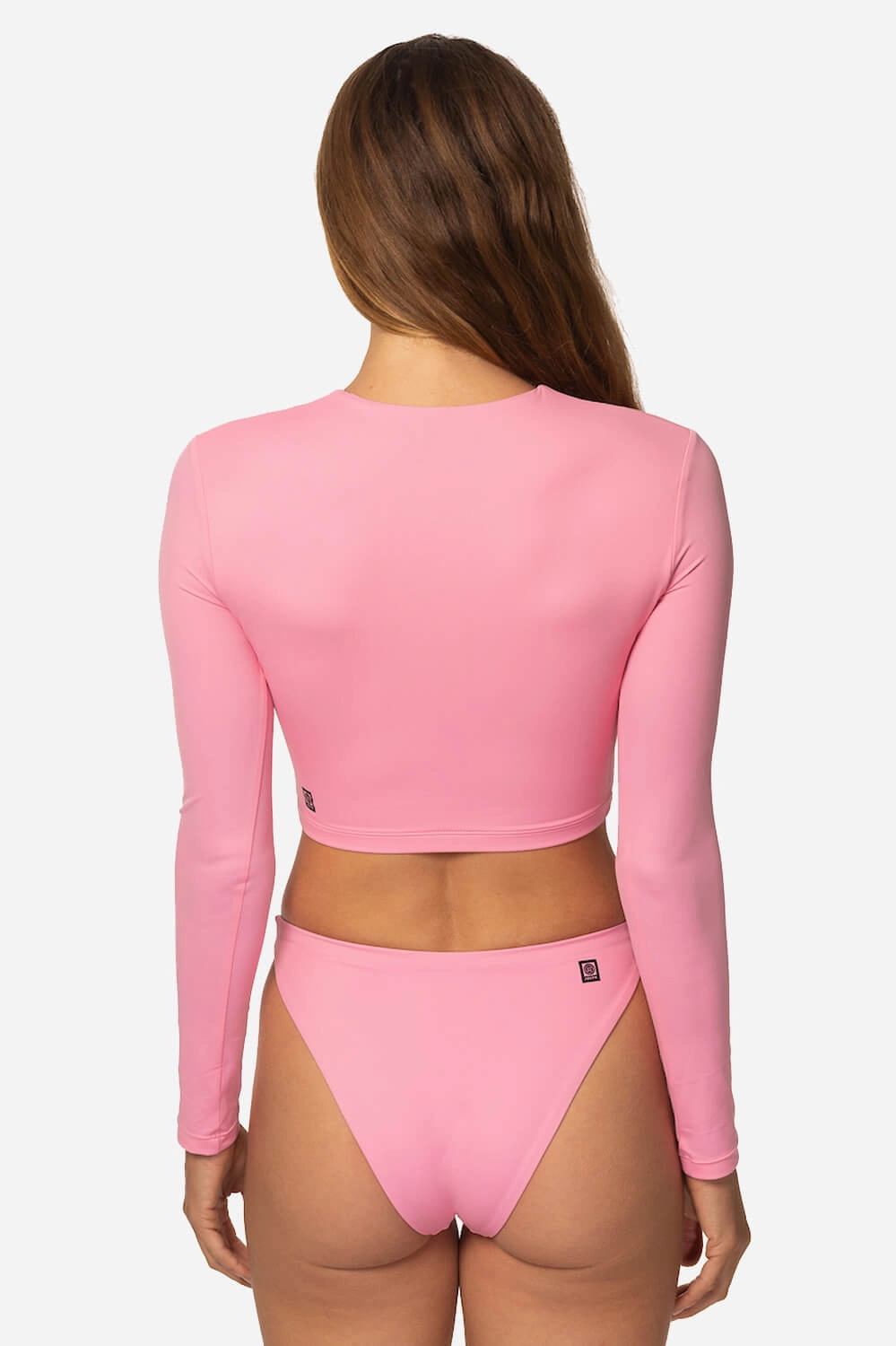 Taranaki Long Sleeved Crop Cut-Out Rashie - Dazzle